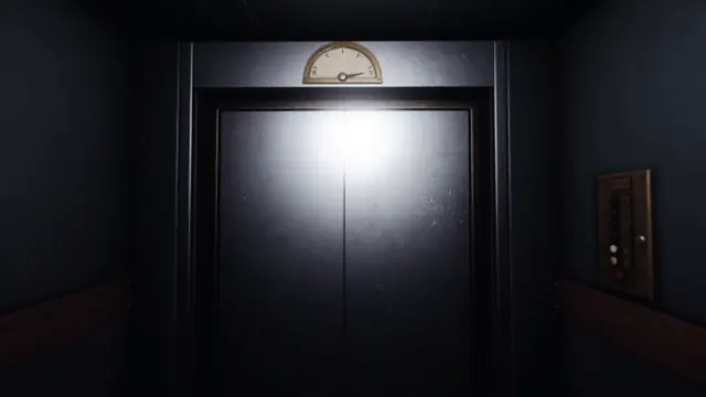 The elevator doors at Station 9